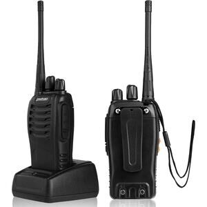Walkie Talkies Rechargeable Long Range Two-Way Radios with Earpieces (2 Pack）